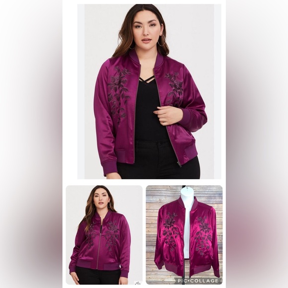 Torrid Bomber Jacket- Size 1X - Picture 1 of 6